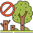 deforestación icon