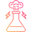 reacción química icon