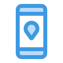 teléfono gps icon