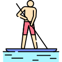 paddleboarding icon