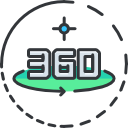 360 grados icon