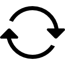 Two circular arrows icon