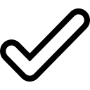 Checkmark outline icon