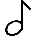symbole de note de musique Icône