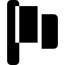 bandera forma cortada negra icon