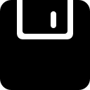 bewaar zwarte diskette-interface symbool icoon