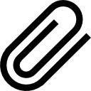 Attach paperclip symbol icon