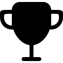 sagoma del trofeo della coppa icona