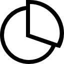 contour graphique circulaire Icône