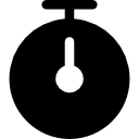 simbolo dello strumento timer nero icona