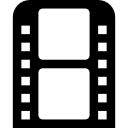 striscia di pellicola di due fotogrammi icona