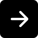 pijl-rechts solide vierkante knop icoon