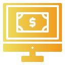 dinero digital icon