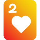 dos de corazones icon