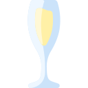 champagne glas icoon