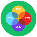 diagrama de venn icon