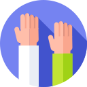 levantar la mano icon