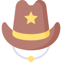 sombrero de vaquero icon