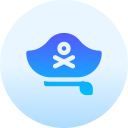 sombrero pirata icon