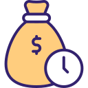 el tiempo es dinero icon