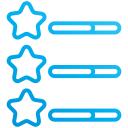 estrellas de calificación 