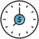 el tiempo es dinero icon