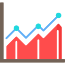 gráfico de linea icon