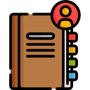 Contact book, address book, booklet, phone book, diary icon - Download on  Iconfinder