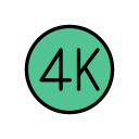 película 4k icon