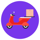 bicicleta de reparto icon