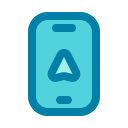 teléfono gps icon