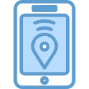 teléfono gps icon