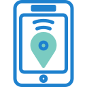 teléfono gps icon