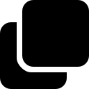 Copy black square symbol icon