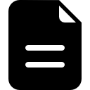 plik czarny zaokrąglony symbol ikona