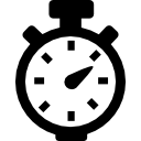 chronomètre pour le contrôle du temps de fitness Icône