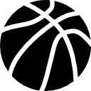 Ball of basketball icon
