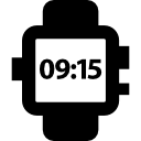 ver con números de horas y minutos icon