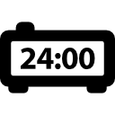 reloj rectangular digital icon