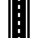 Road straight line top view 
