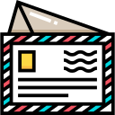 tarjeta postal icon