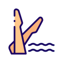 natación sincronizada icon