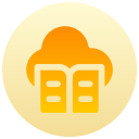 biblioteca en la nube icon