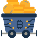 minería bitcoin icon