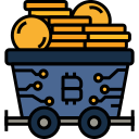 minería bitcoin icon