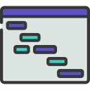 gráfico de gantt icon