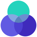 overlappende cirkels icoon