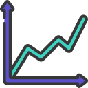 gráfico de líneas icon