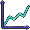 gráfico de líneas icon