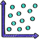 gráfico de dispersión icon